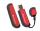 16GB Transcend JetFlash V70 Rugged USB Drive (red/gray)
